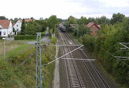 Eisenbahnlinie in Hattrop am 19.09.2001