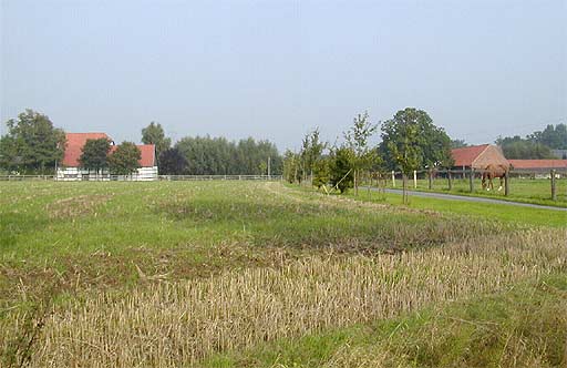 Hof mit Fachwerkgebude in Ellingsen am 26.08.2001